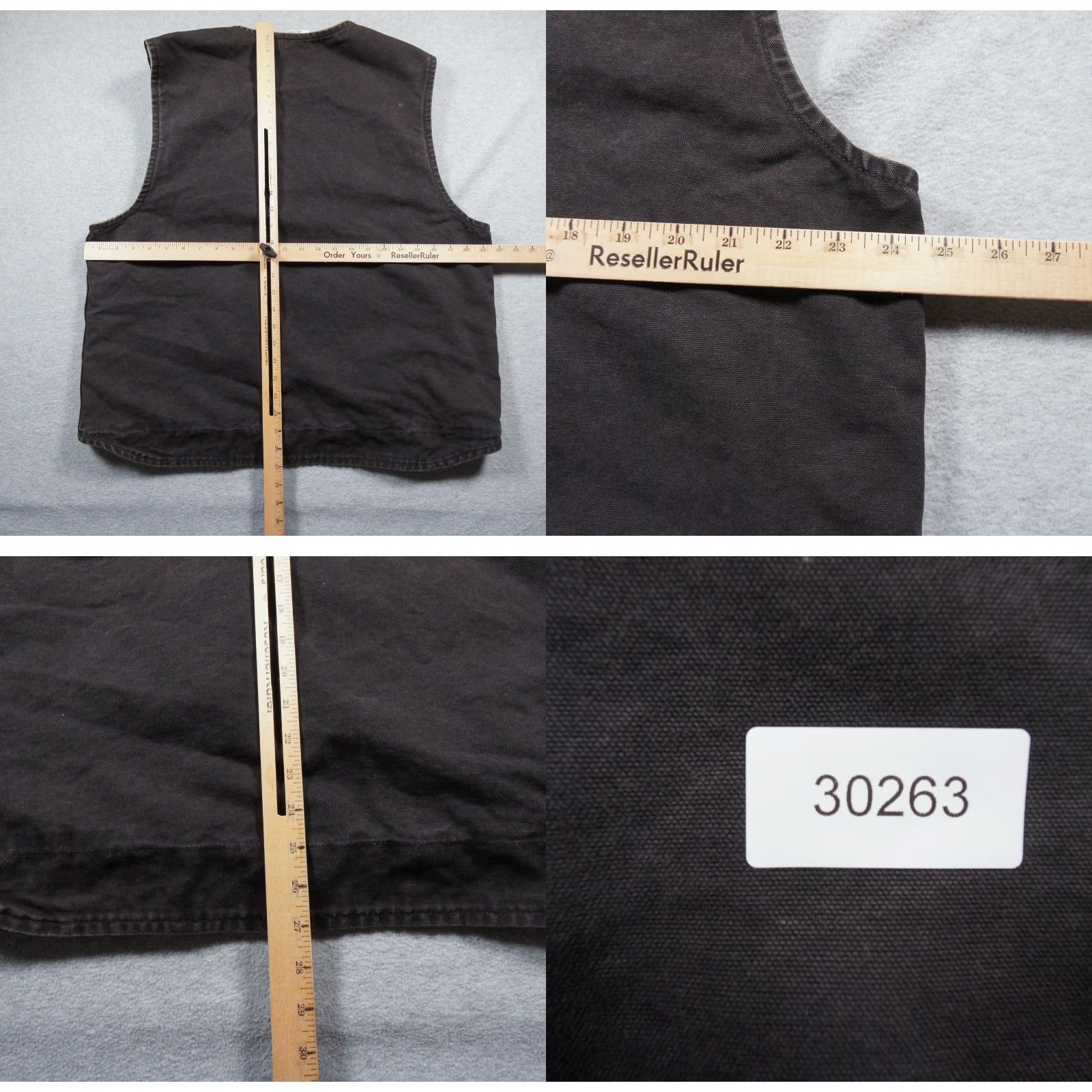Carhartt VINTAGE Carhartt Jacket Mens XL Black Vest Sherpa Fleece Lined Canvas Workwear Adult Size US XL / EU 56 / 4 - 8 Thumbnail