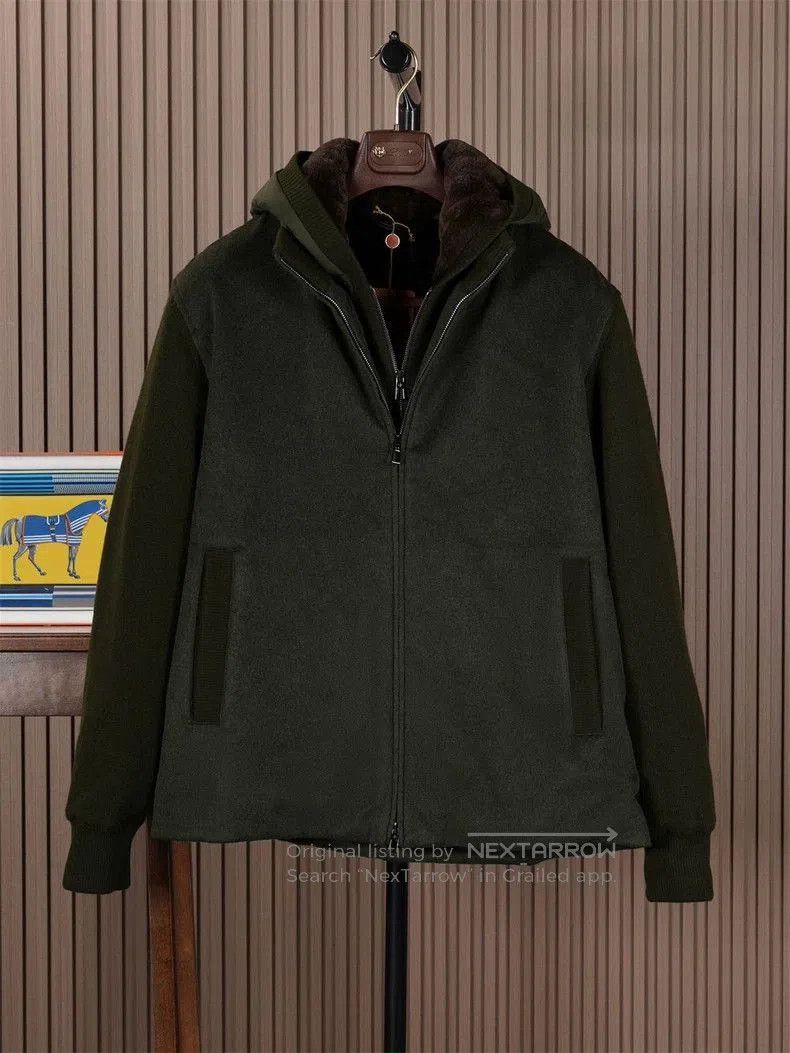 Loro Piana Hooded Fur Lined Jacket.