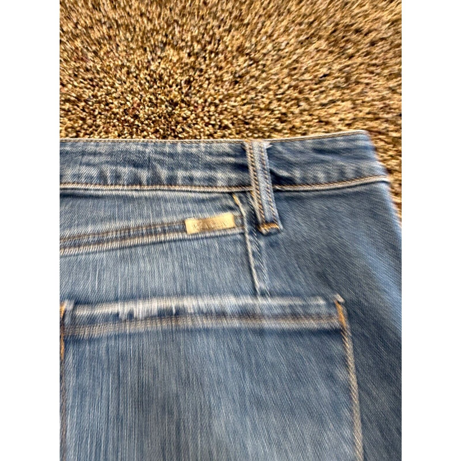 Vintage Kancan Jeans Women 16W Blue Denim Straight Raw Hem Stretch 16 Regular Size 16W Women's Jeans Denim Stretch Straight Blue 16W Women Size 38" / US 16 / IT 52 - 5 Thumbnail