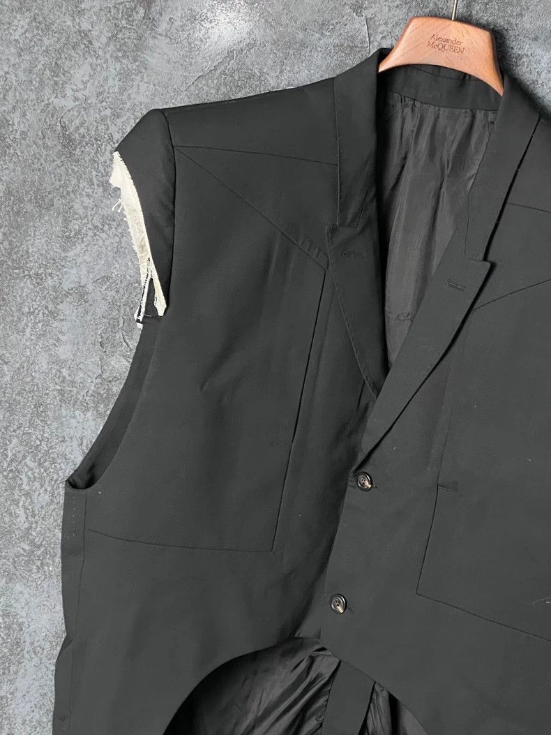 Rick Owens Rick Owens Black Asymmetrical Vest Jacket-2505 Size US M / EU 48-50 / 2 - 5 Thumbnail