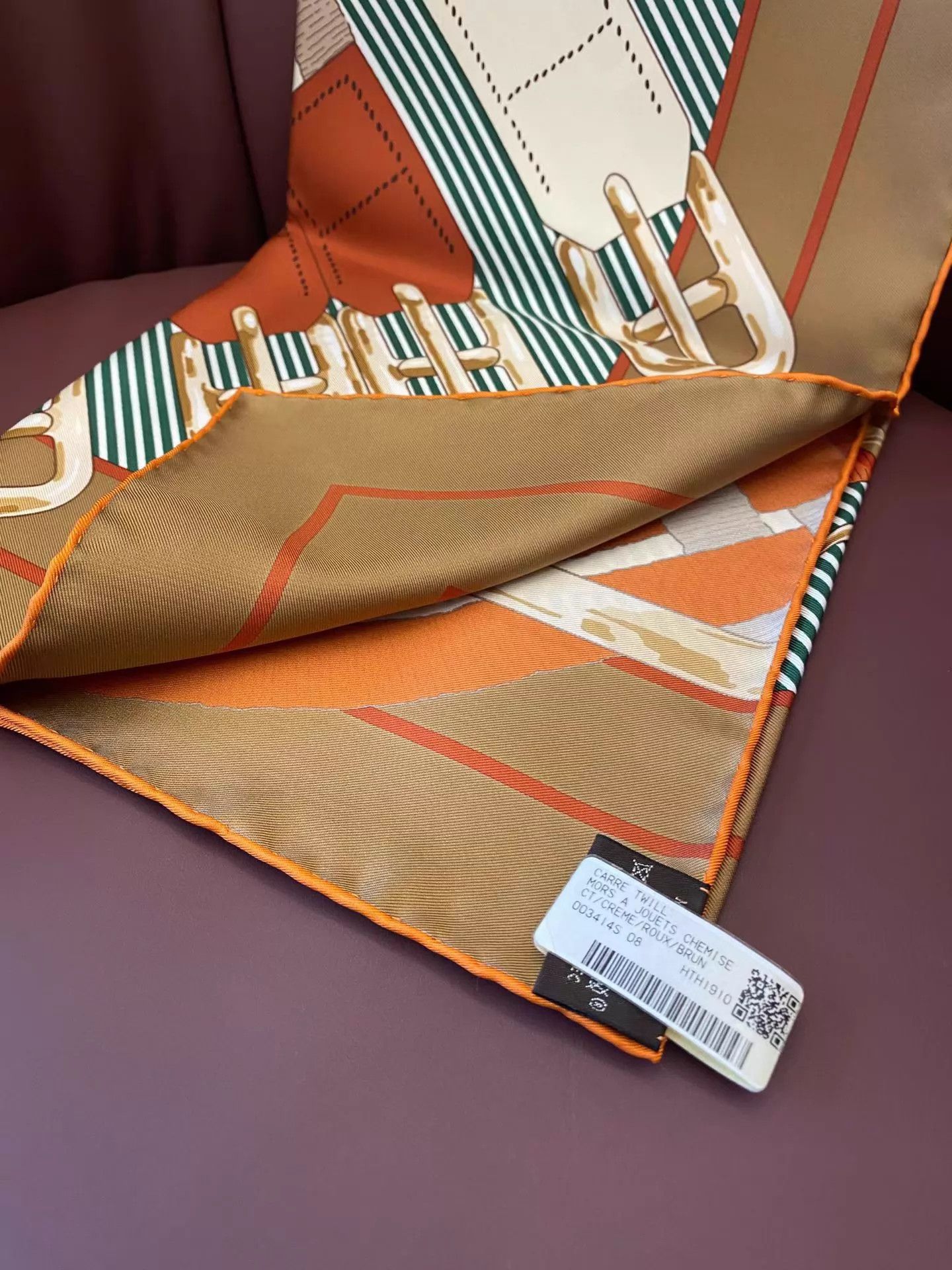 Hermes Hermes Horsebit 90x90 Scarf Unused Boxed Size ONE SIZE - 3 Thumbnail