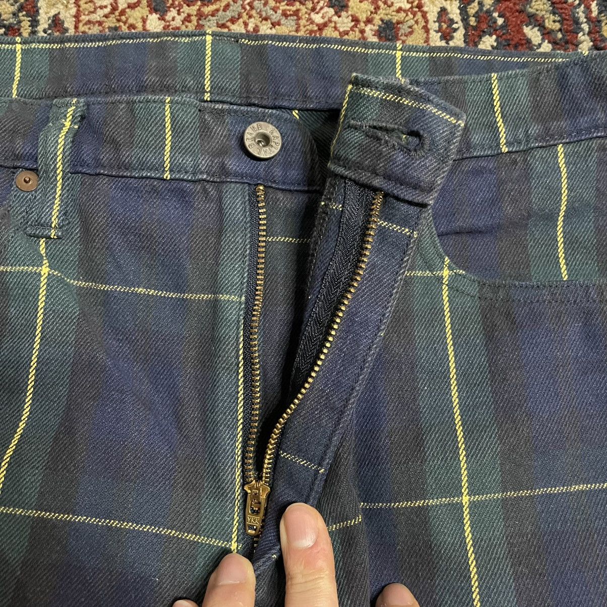 Kapital 11oz TARTAN CHECK 5P MONKEY CISCO JEANS (STUDS REMAKE) GREEN Size US 38 / EU 54 - 5 Thumbnail