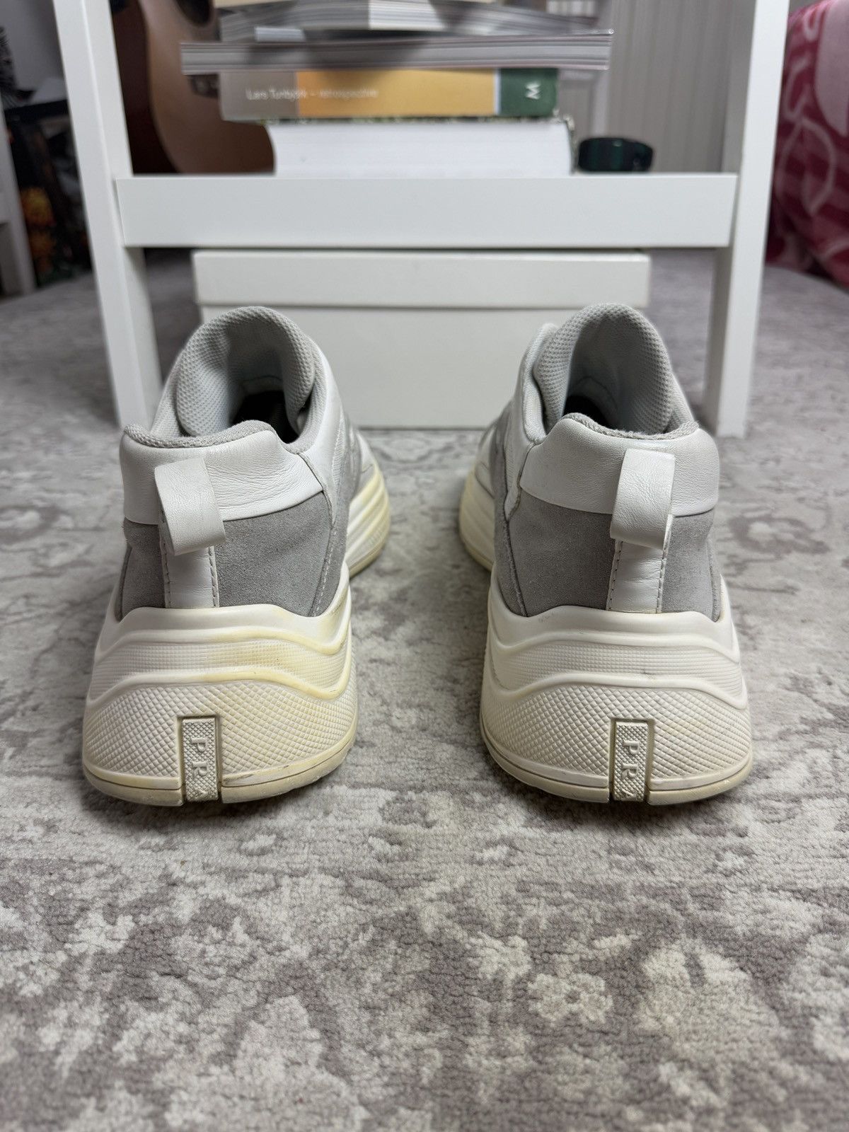 Designer × Prada Prada Milano low top leather platform sneakers US11.5 luxury Size US 11.5 / EU 44-45 - 8 Thumbnail