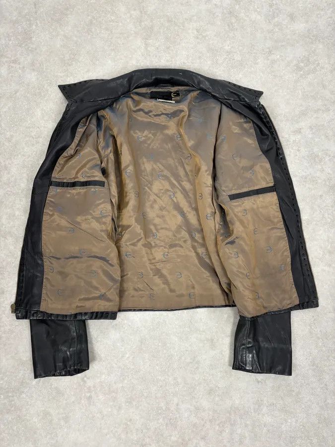 Just Cavalli SS2007 Cavalli Black Imperial Leather Jacket Size US M / EU 48-50 / 2 - 8 Thumbnail