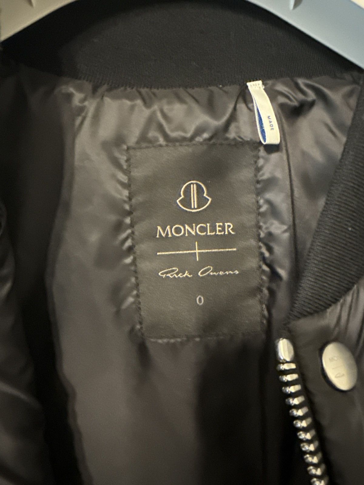 Moncler × Rick Owens Rick Owens x Moncler Megapenta flight jacket Size US S / EU 44-46 / 1 - 8 Thumbnail