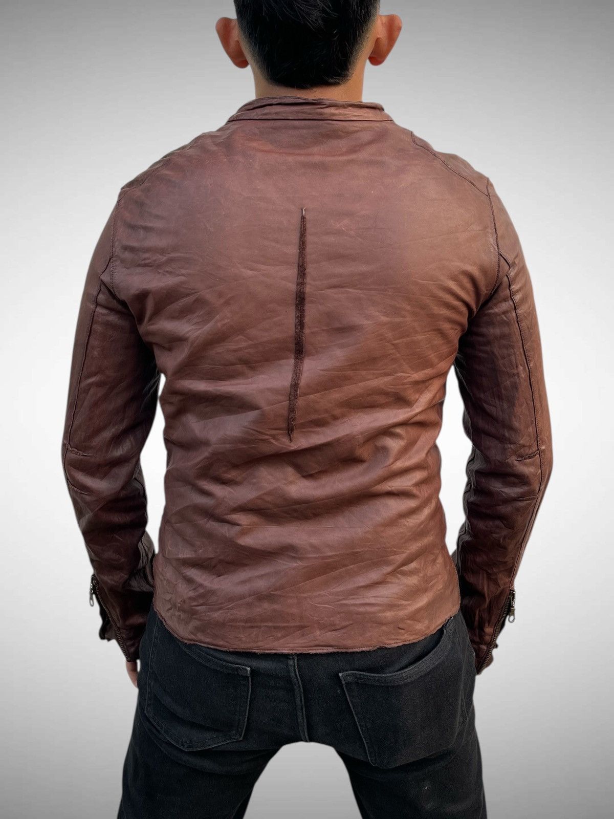 14th Addiction 🔥Vintage Sisii Japan Genuine Leather Racer Jacket LGB Style Size US M / EU 48-50 / 2 - 2 Thumbnail