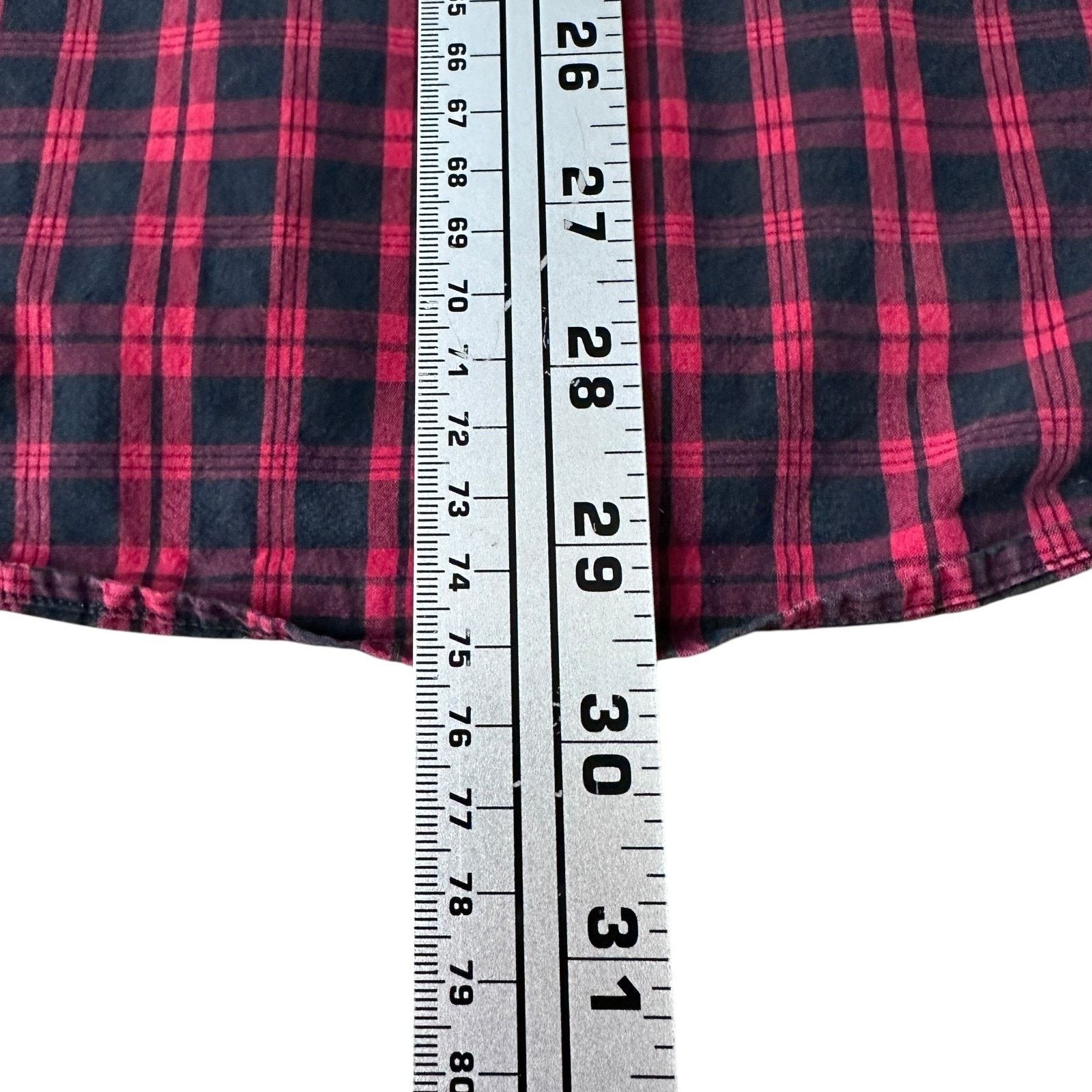 Polo Ralph Lauren Polo Ralph Lauren Western Shirt Men's Medium Red Black Plaid Size US M / EU 48-50 / 2 - 10 Thumbnail