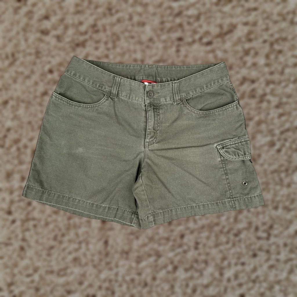 The North Face The North Face Cargo Shorts Womens 6 Green Duck Twill Nylon Pockets Hiking Outdoor Casual Size 28" / US 6 / IT 42 - 1 Thumbnail