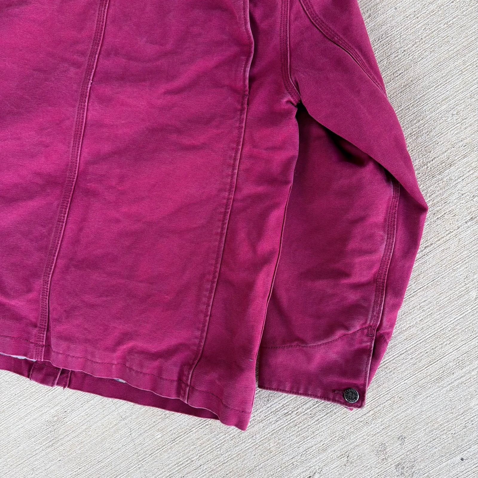 Carhartt × Vintage Carhartt WOMENS pink blanket lined chore work wear jacket Size US M / EU 48-50 / 2 - 8 Thumbnail
