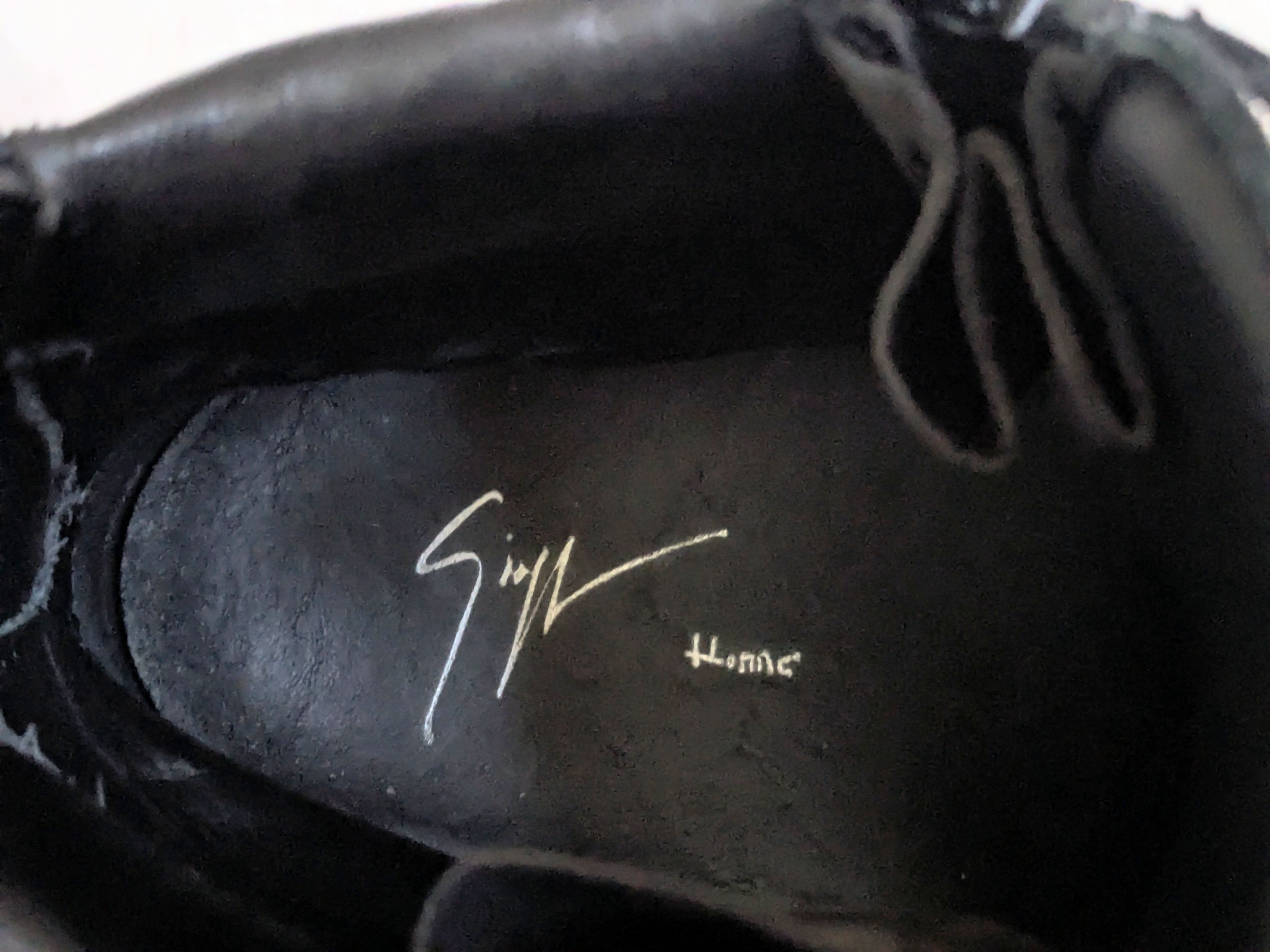 Giuseppe Zanotti Giuseppe Zanotti High Top Sneakers Black Silver 12 45 Size US 12 / EU 45 - 6 Thumbnail