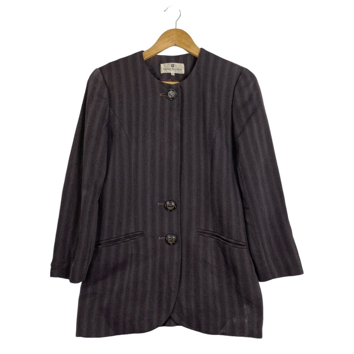Japanese Brand × Pierre Balmain × Vintage Pierre Balmain Vintage jacket coat Size XS / US 0-2 / IT 36-38 - 1 Thumbnail