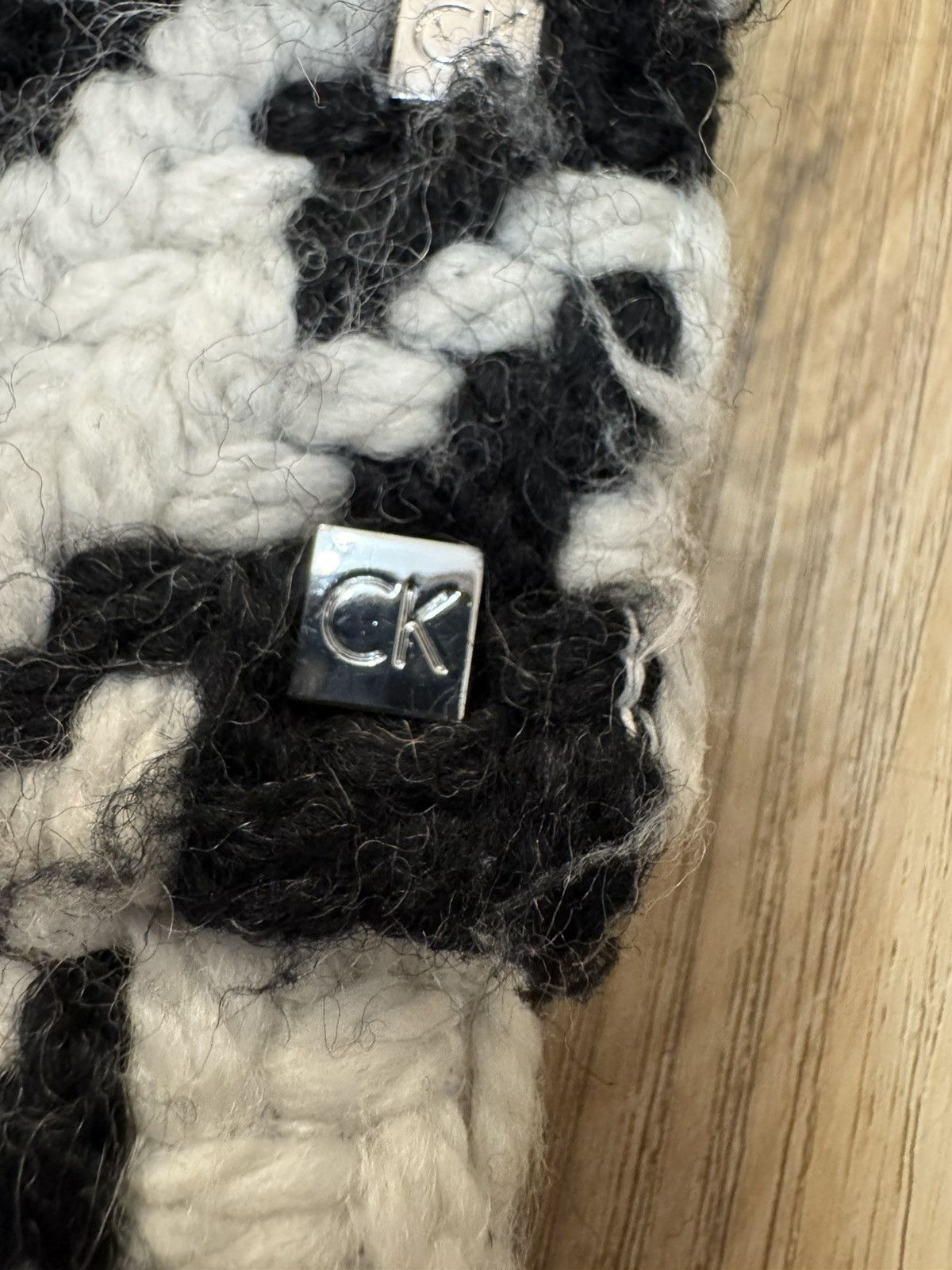 Calvin Klein Calvin Klein Houndstooth Coat Wool Acrylic Black White 2 S Size S / US 4 / IT 40 - 5 Thumbnail