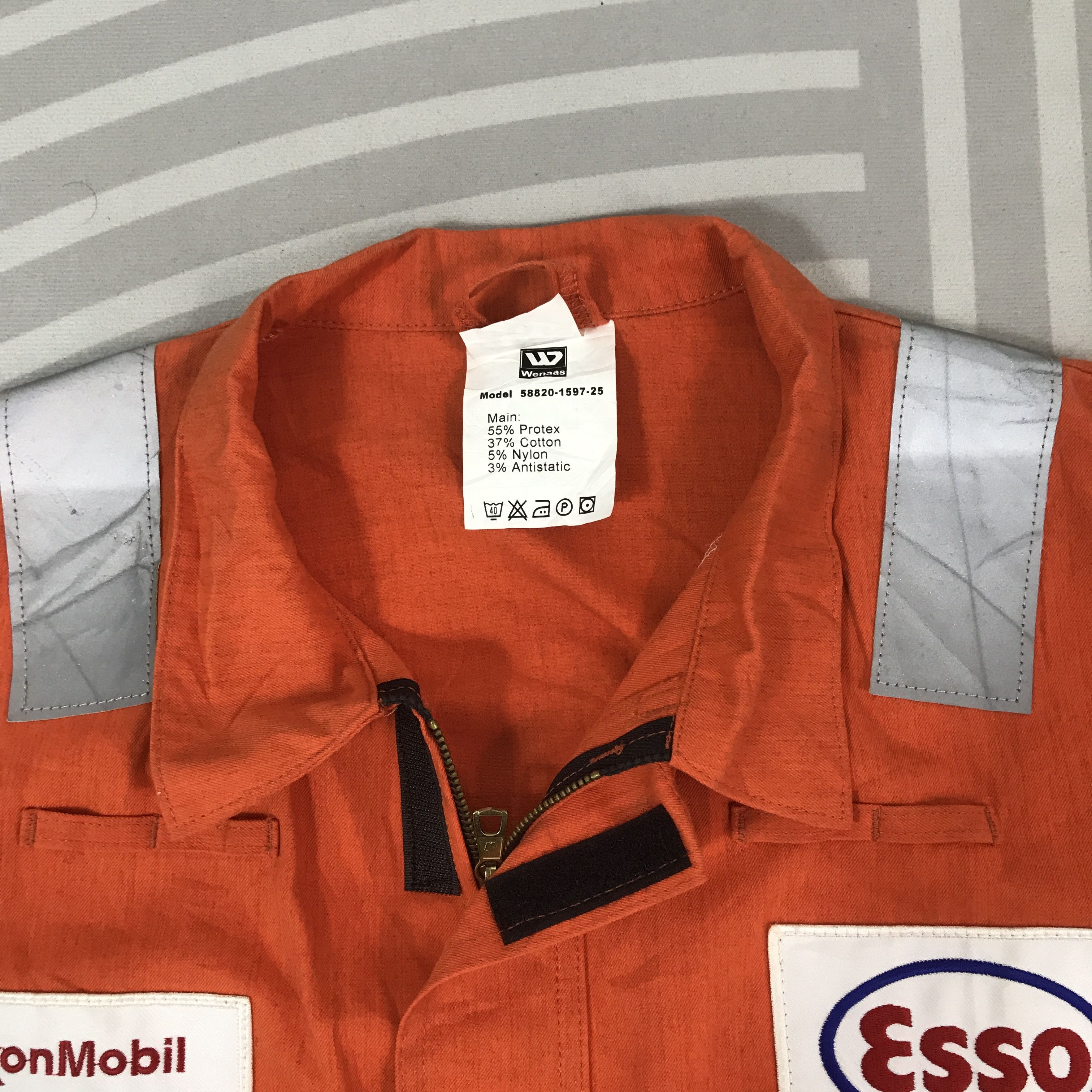 Japanese Brand Vintage Exon Mobil Esso Oil brand Racing japan Jacket Size US L / EU 52-54 / 3 - 8 Thumbnail
