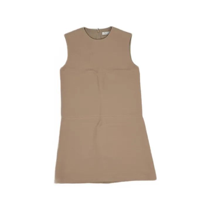 Dior Dior Simple Sleeveless Dress in Neutral Color 0079 Size S / US 4 / IT 40 - 1 Thumbnail