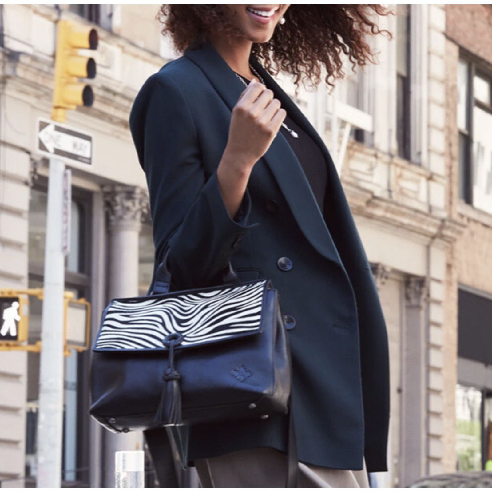 Patricia Nash Patricia Nash Top Handle Satchel zebra haircalf bag A373035 Size ONE SIZE - 1 Thumbnail