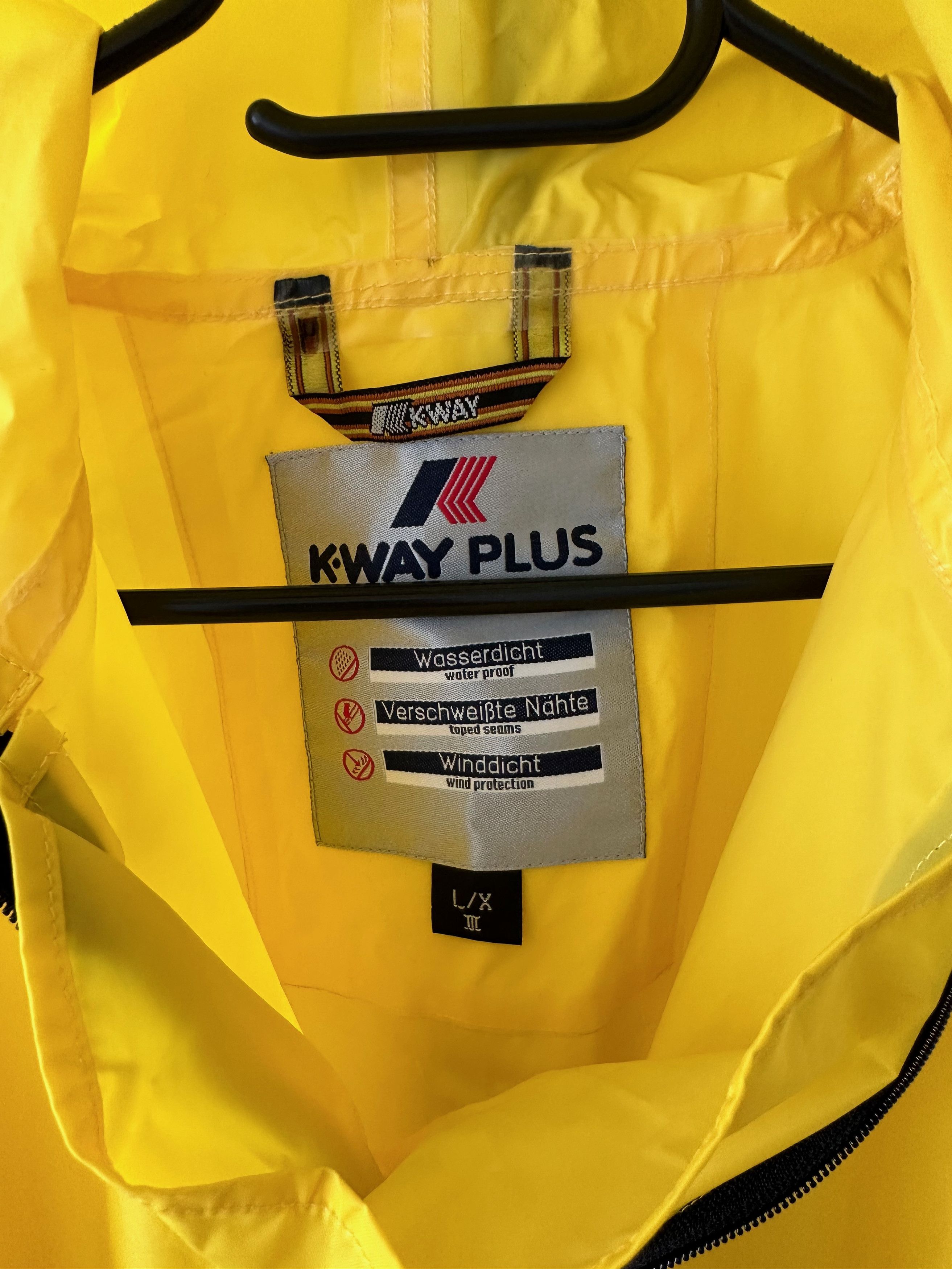 K-Way K-WAY Plus Windproof Poncho Anorak Cape Rain Coat Hooded Size US L / EU 52-54 / 3 - 7 Thumbnail