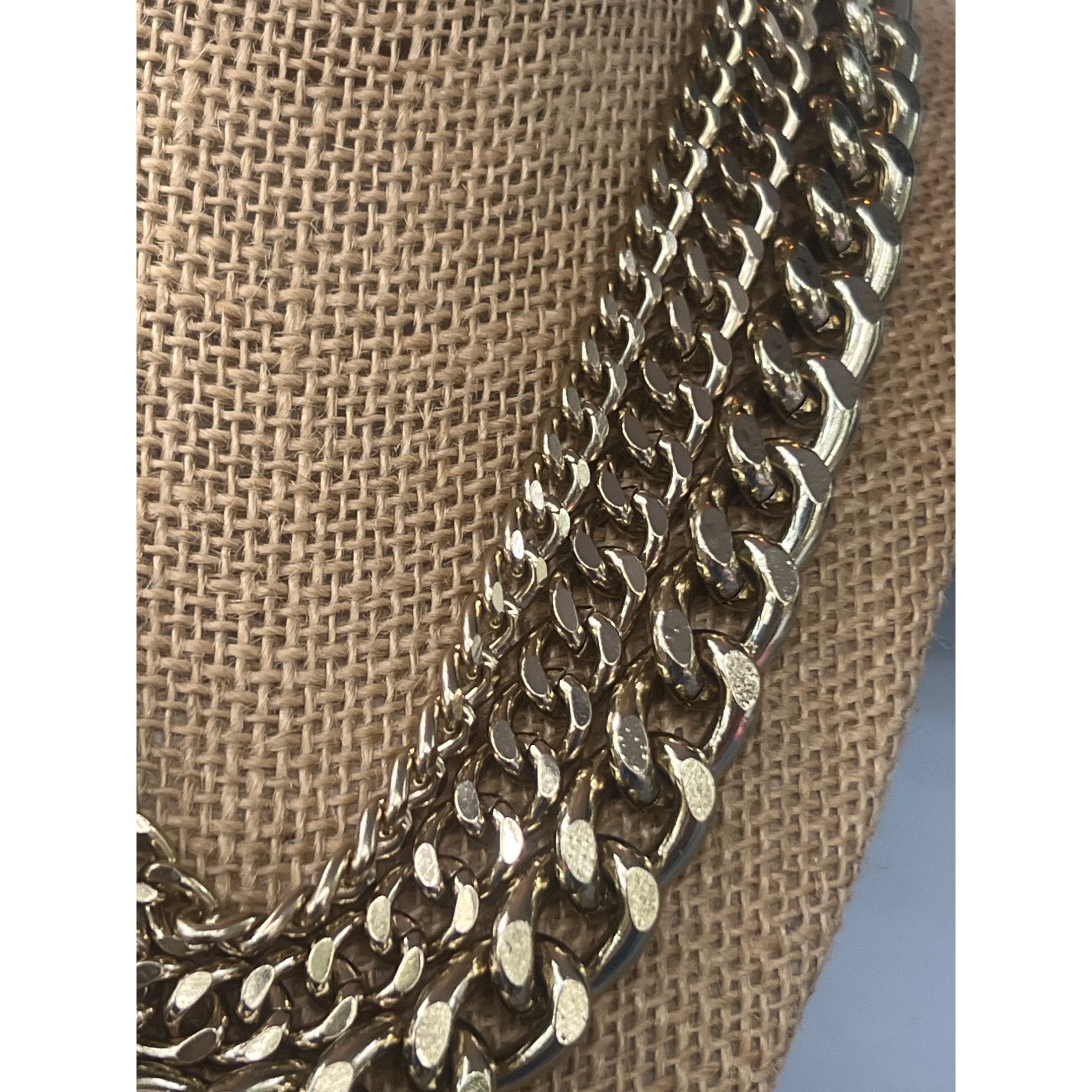 Other BaubleBar Gold Tone Multi Strand Chain Link Necklace Flat 3 Size ONE SIZE - 2 Thumbnail