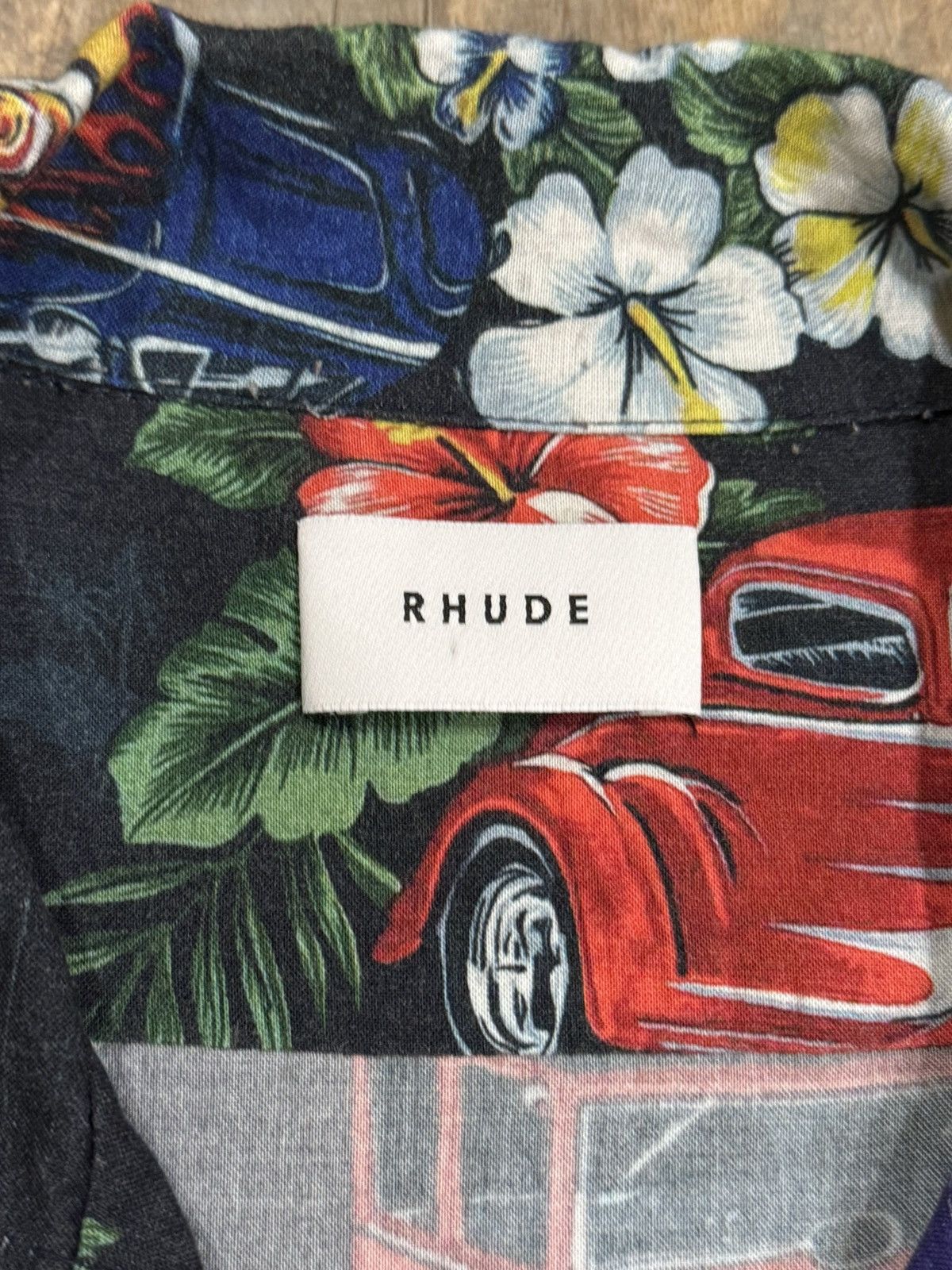 Rhude RARE Rhude Hot Rod Hawaiian Girl Logo Button Up Shirt Cars Size US M / EU 48-50 / 2 - 7 Thumbnail