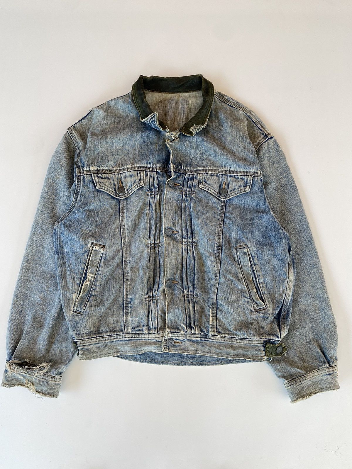 Edwin × Vintage Vintage Edwin Denim Distressed Size US L / EU 52-54 / 3 - 2 Thumbnail