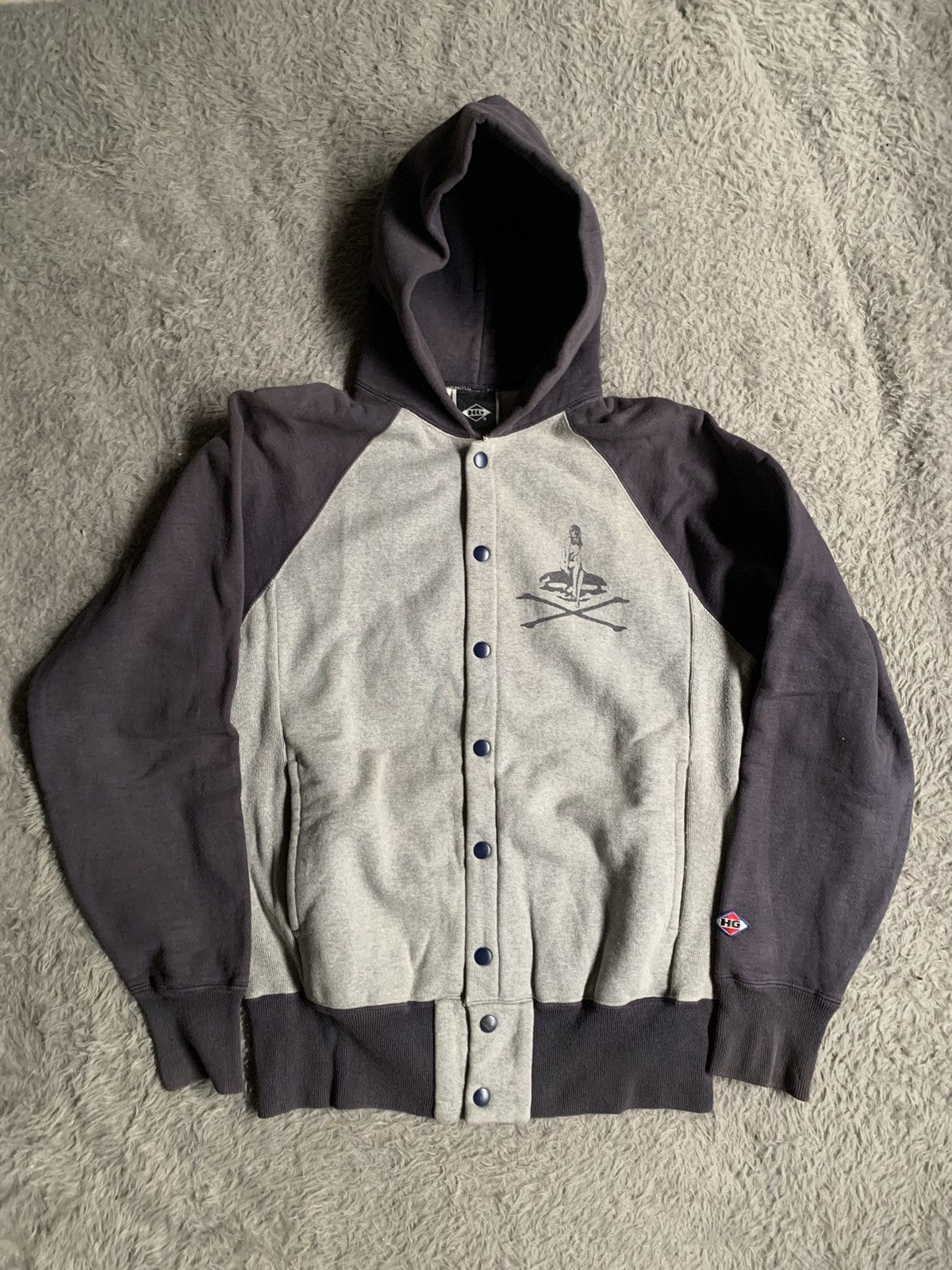 Hysteric Glamour Vintage 90s Hysteric Glamou Snap Button Hoodie erd grunge Size US M / EU 48-50 / 2 - 1 Thumbnail
