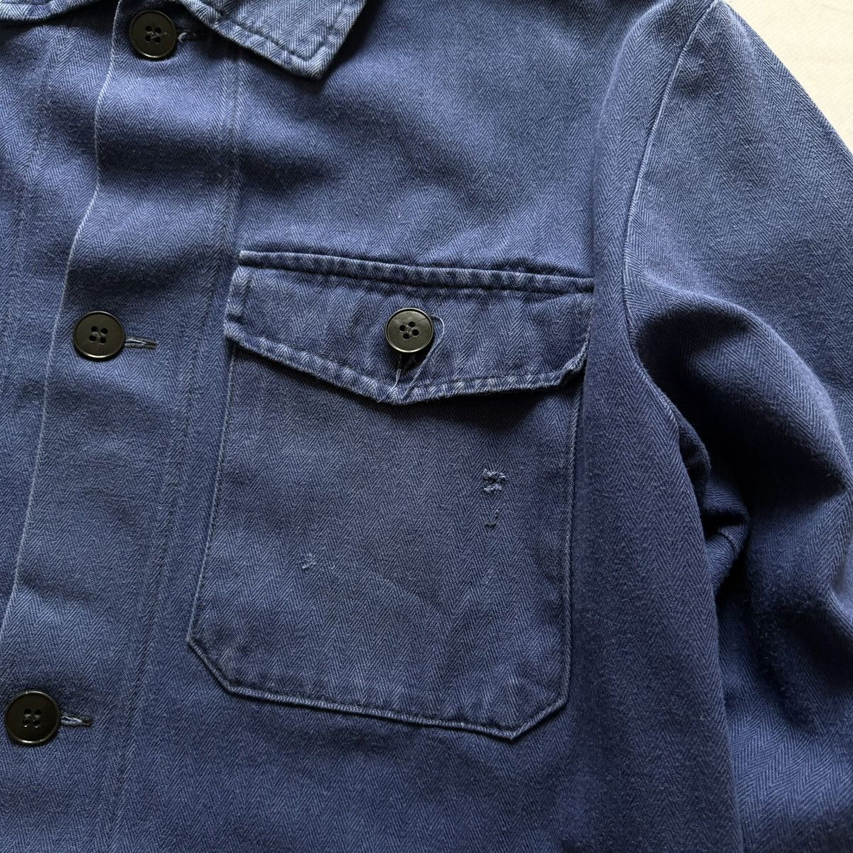 Le Laboureur Vintage French Work Pocket Shirt Jacket 80-90s Army Eclair Size US M / EU 48-50 / 2 - 3 Thumbnail