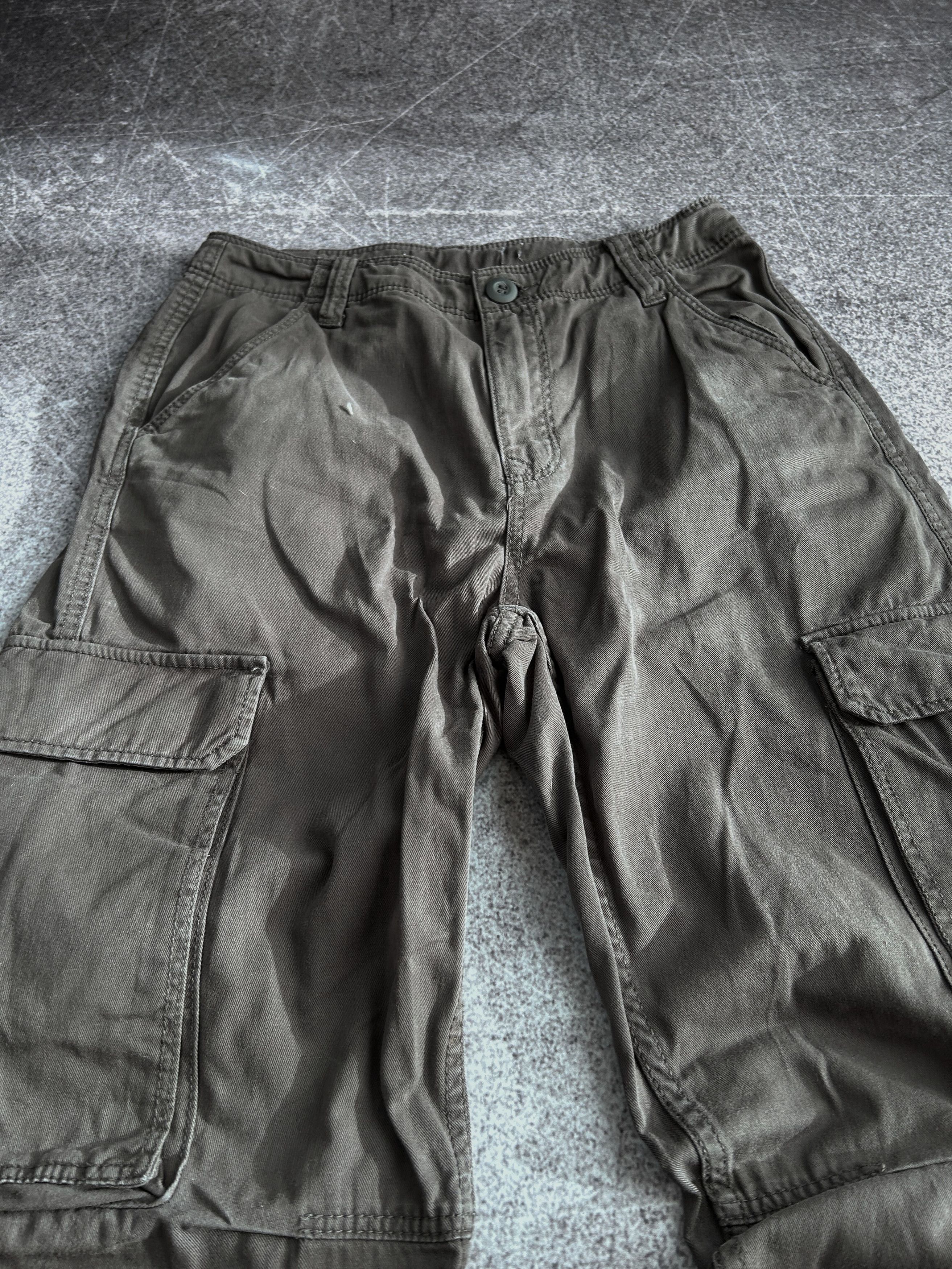 Vintage RARE RICK OWENS RAF SIMONS STYLE CARGO FADED JEANS 90S Size US 30 / EU 46 - 8 Thumbnail