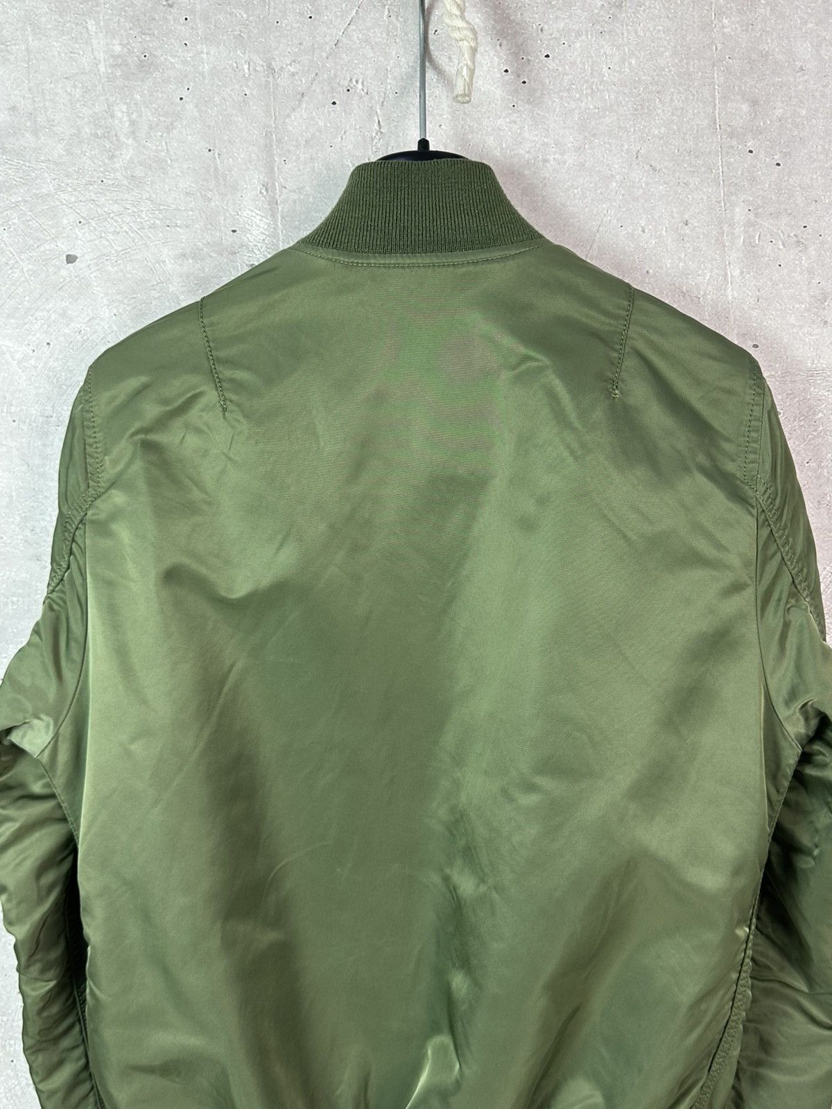Alpha Industries Alpha Industries Green Long Sleeve Logo Women’s Bomber Size M / US 6-8 / IT 42-44 - 8 Thumbnail
