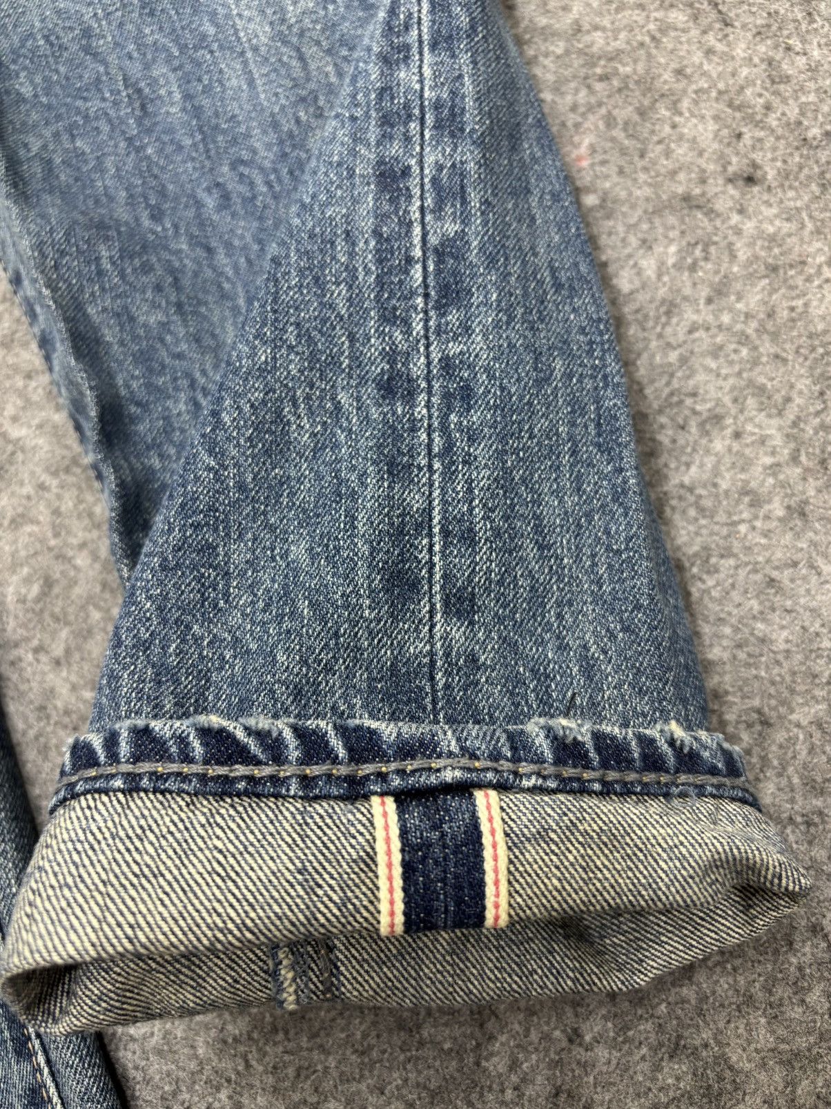 Japanese Brand 💥Insane💥GOA Japan Rare Sick Distressed Selvedge Denim F671 Size US 29 - 12 Thumbnail