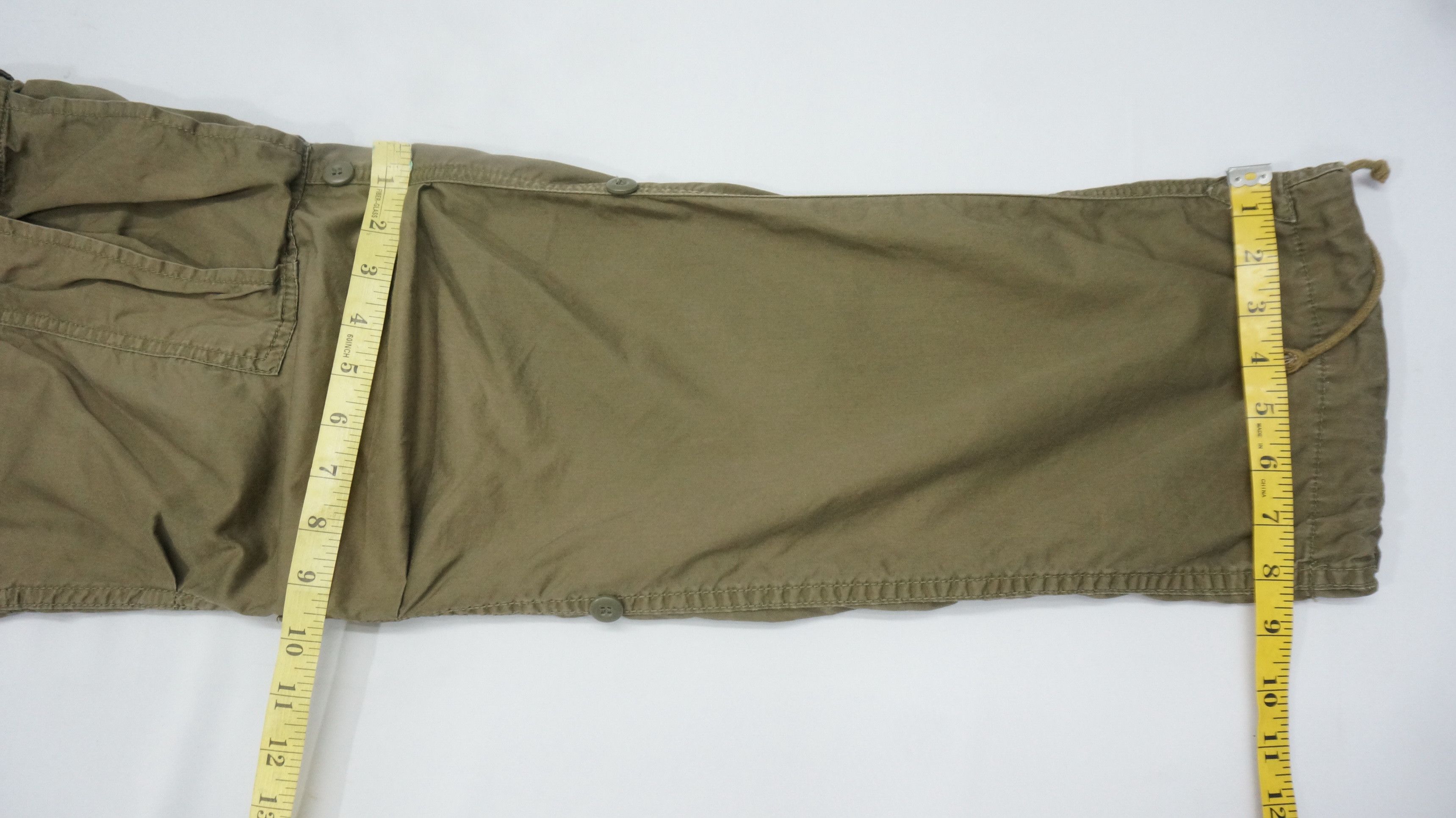 Japanese Brand BACK NUMBER Tactical Lightweight Roll Up Cargo Pants Size US 34 / EU 50 - 11 Thumbnail