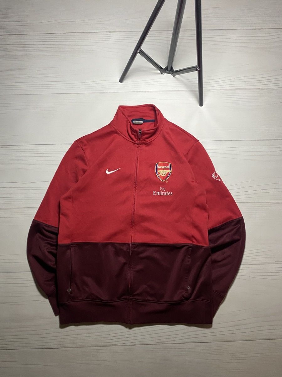 Nike × Vintage Vintage Nike Arsenal training soccer football y2k jacket Size US XL / EU 56 / 4 - 1 Thumbnail