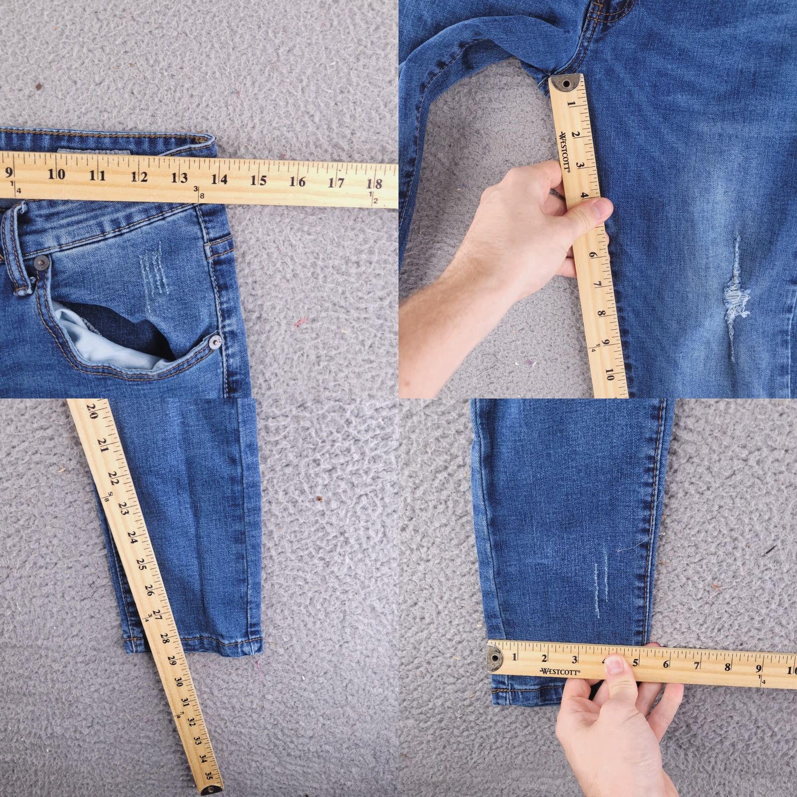 Vintage Aéropostale Jeans Mens 27x28 Blue Skinny Denim Pants Jeans Slim Men 27 Blue Skinny Denim 90s? (Wait) Size US 27 - 8 Thumbnail