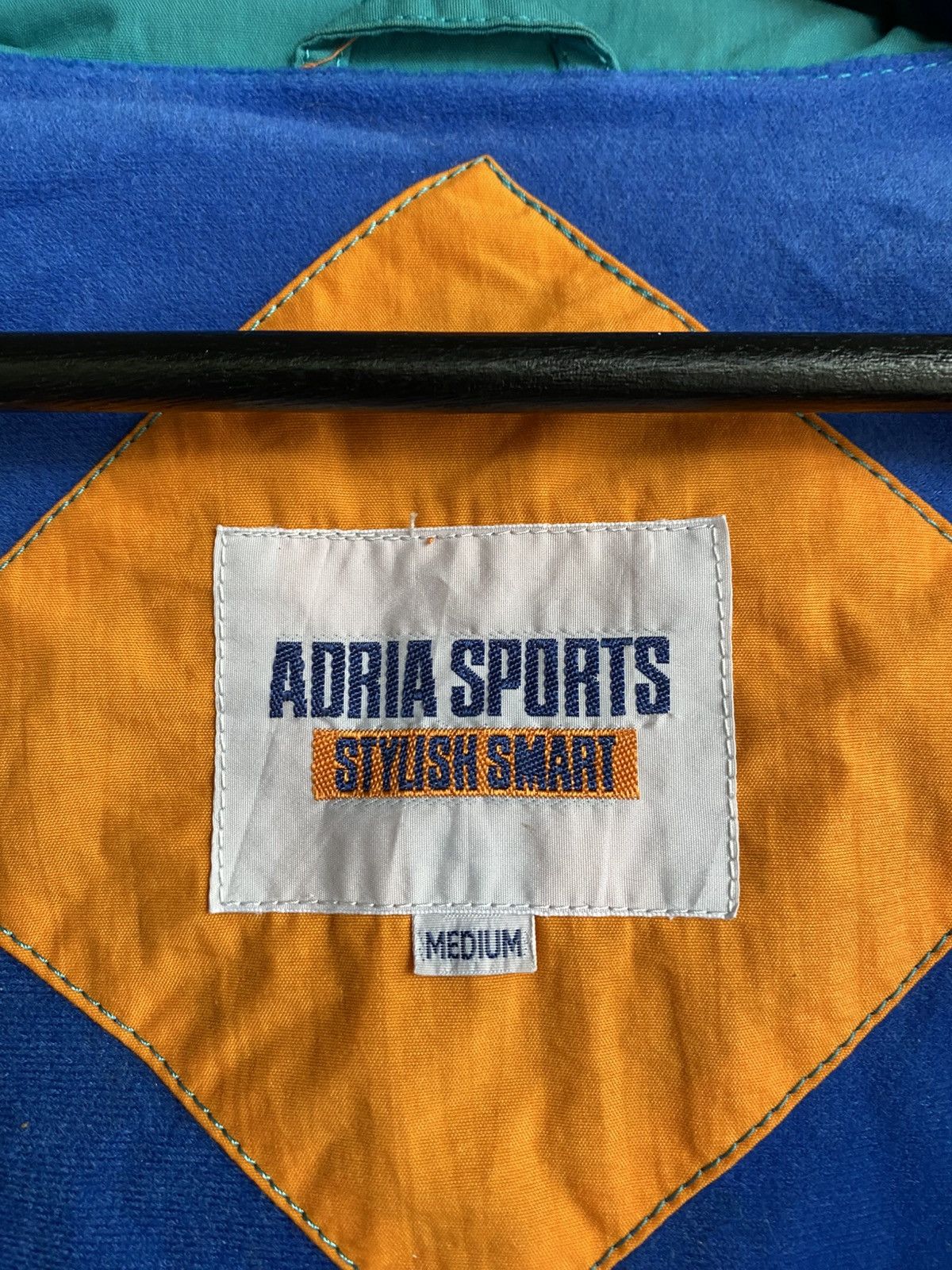 Vintage Vintage Adria Sports Nylon Jacket – Orange & Teal Line Size US M / EU 48-50 / 2 - 8 Thumbnail