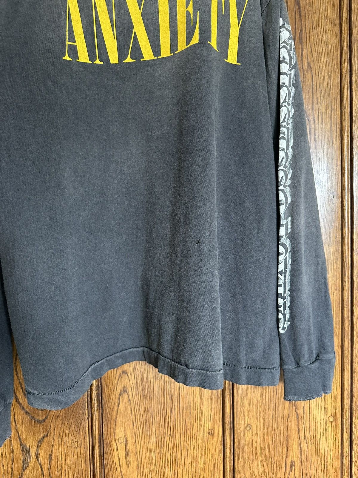 Saint Michael Saint Mxxxxxx Michael anxiety dollar gray sleeve t shirt M Size US M / EU 48-50 / 2 - 20 Thumbnail