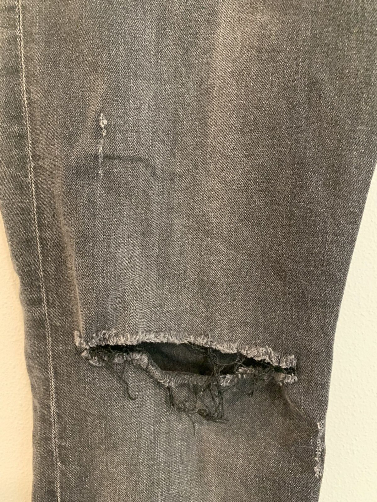 Vintage faded distressed skinny jeans Size US 34 / EU 50 - 3 Thumbnail