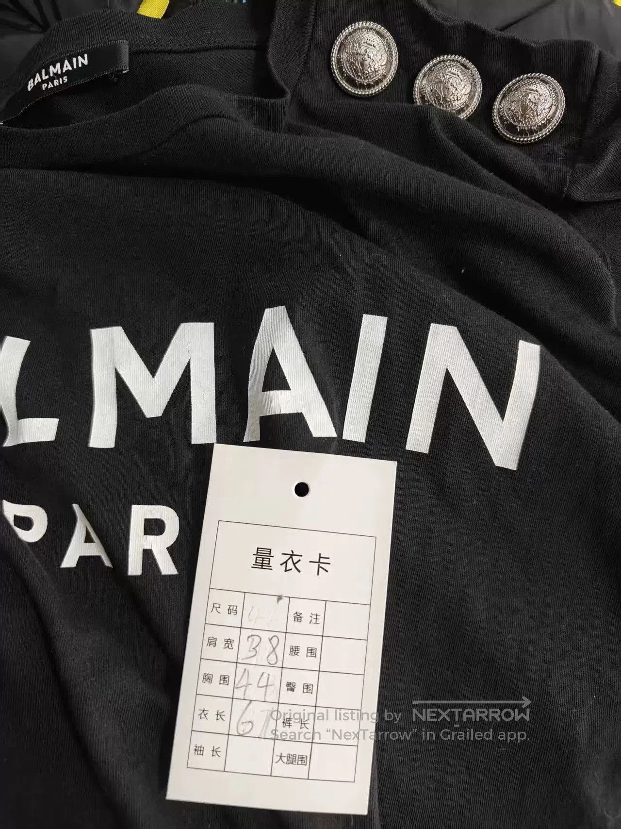 Balmain Balmain Statement Short Sleeve T-Shirt. Size US M / EU 48-50 / 2 - 5 Thumbnail
