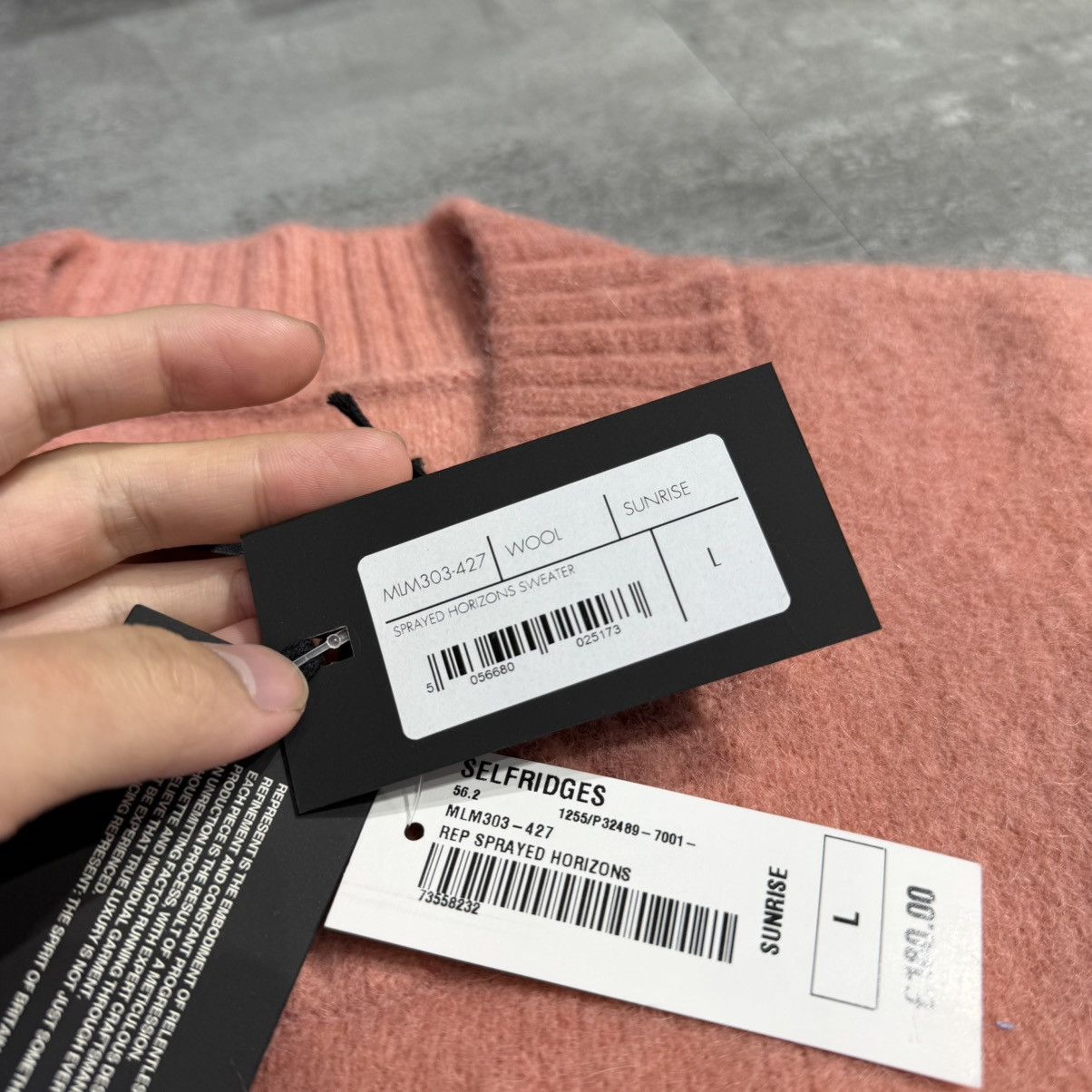 Represent Clo. Represwnt Sprayed Horizons Sweater Wool Size US L / EU 52-54 / 3 - 4 Thumbnail