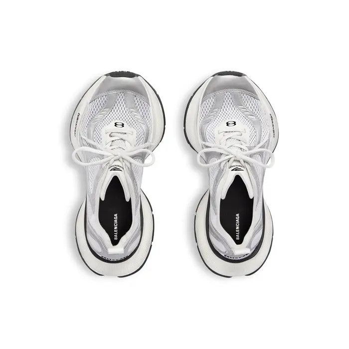 Balenciaga os11x0226 Circuit Sneakers In White/Silver Size US 13 / EU 46 - 5 Thumbnail