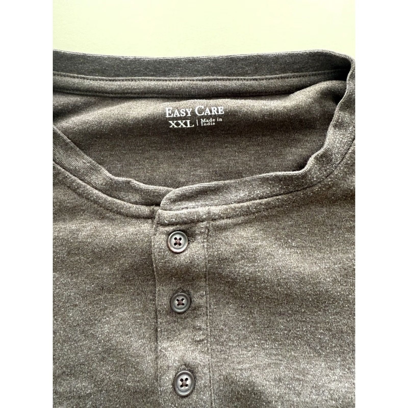 Croft & Barrow Croft & Barrow Men's XXL Brown Long Sleeve Henley Cotton Blend Casual Outdoor T-Shirt Size US XXL / EU 58 / 5 - 3 Thumbnail