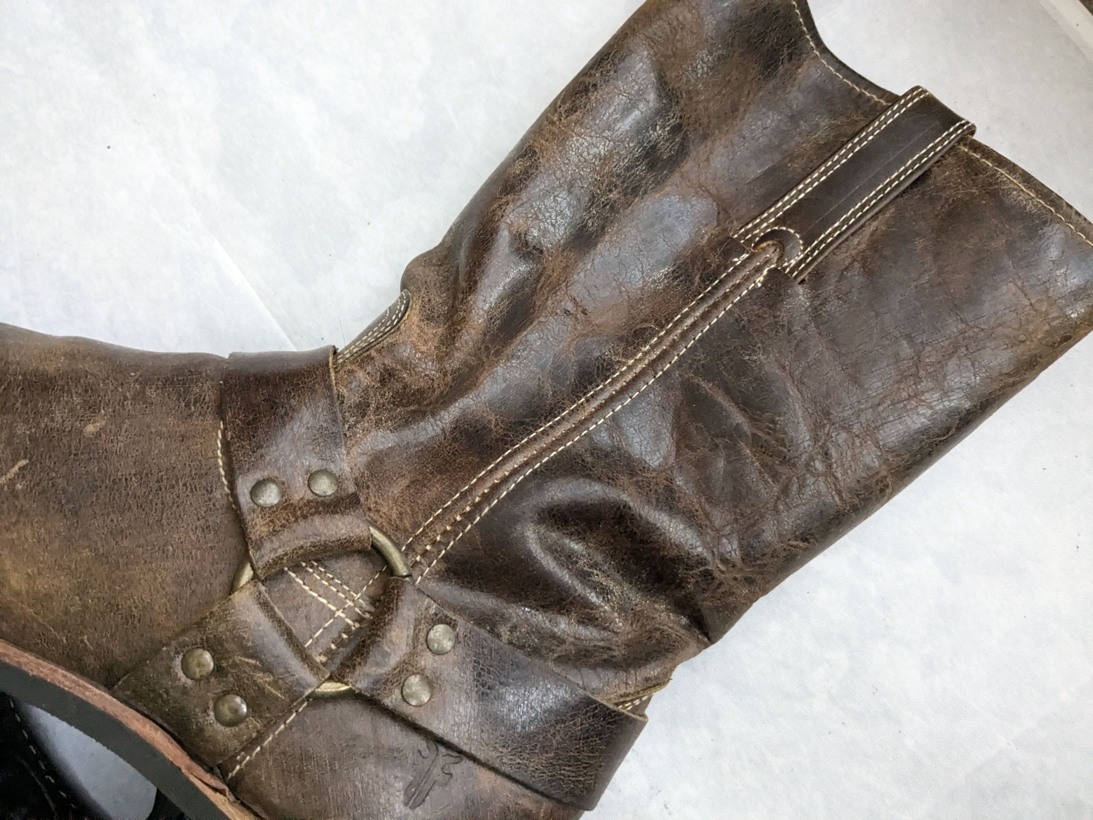 Frye Frye Harness Boots Brown 12 M Leather Size US 12 / EU 45 - 11 Thumbnail