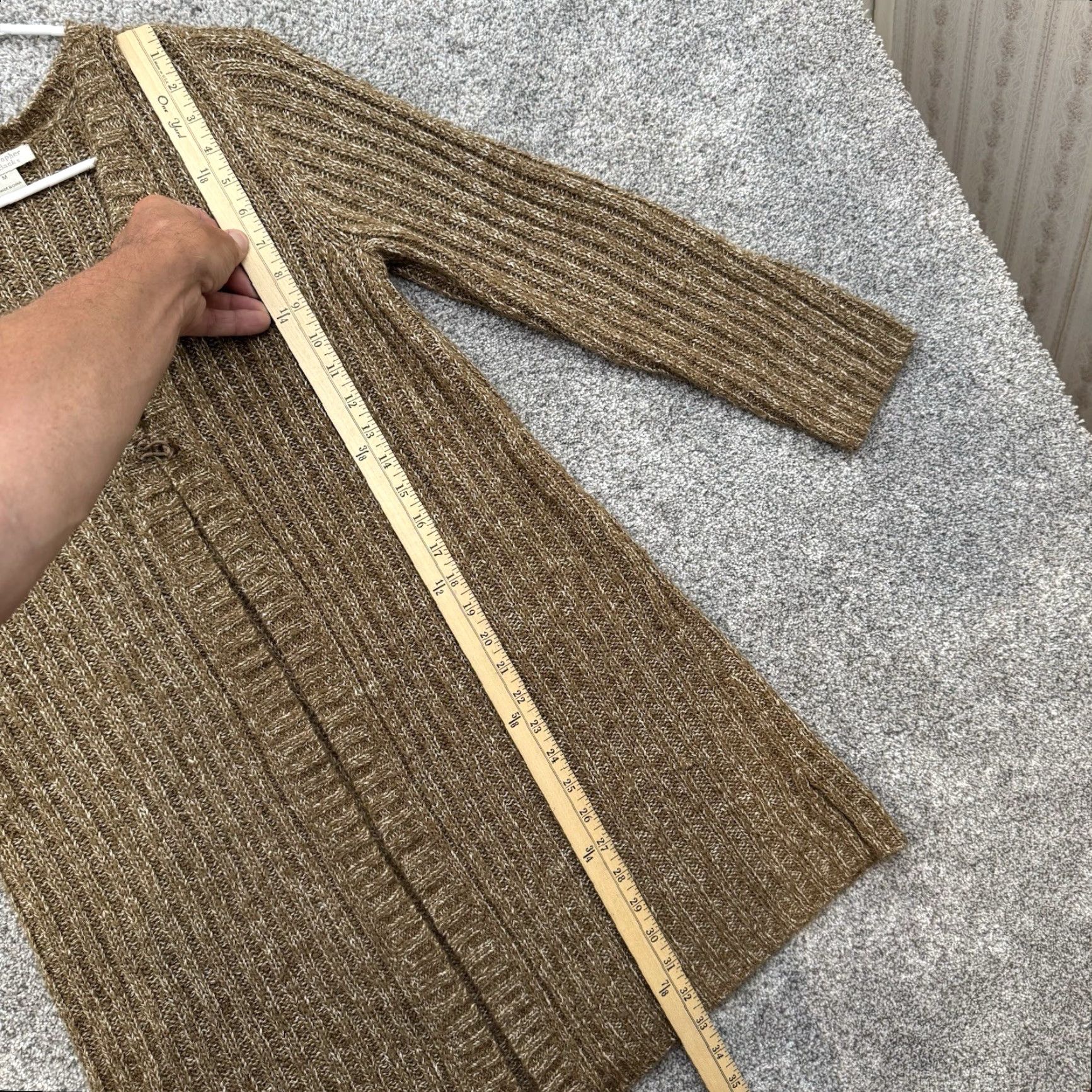 Vintage VINTAGE Lagenlook Long Cardigan Sweater M Grandmacore Cottagecore Classic Preppy Size M / US 6-8 / IT 42-44 - 3 Thumbnail