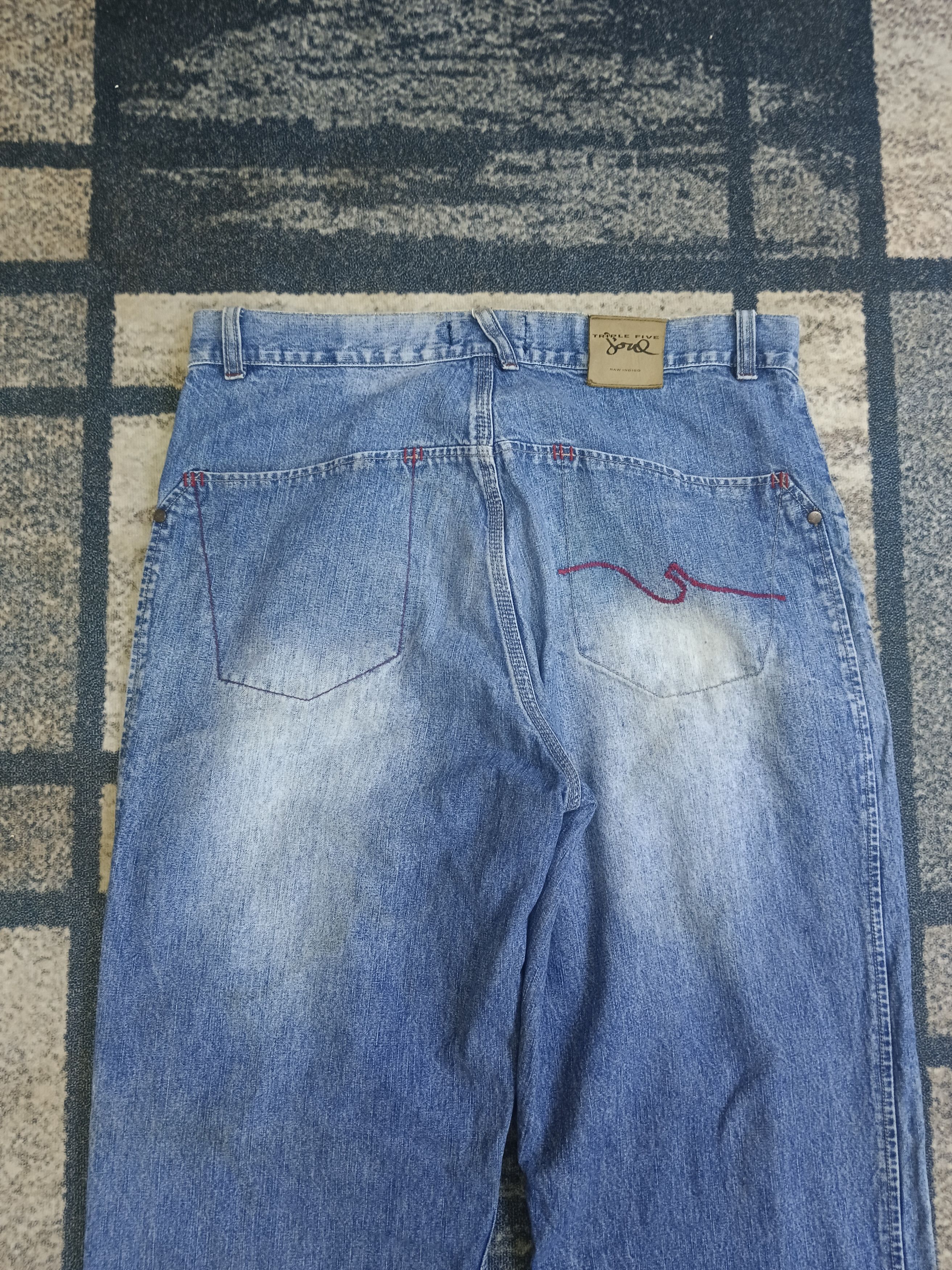 Japanese Brand TRENDING WIDE PANTS BAGGY🔥SICK TRIPLE FIVE NYC DENIM PANTS Size US 34 / EU 50 - 5 Thumbnail