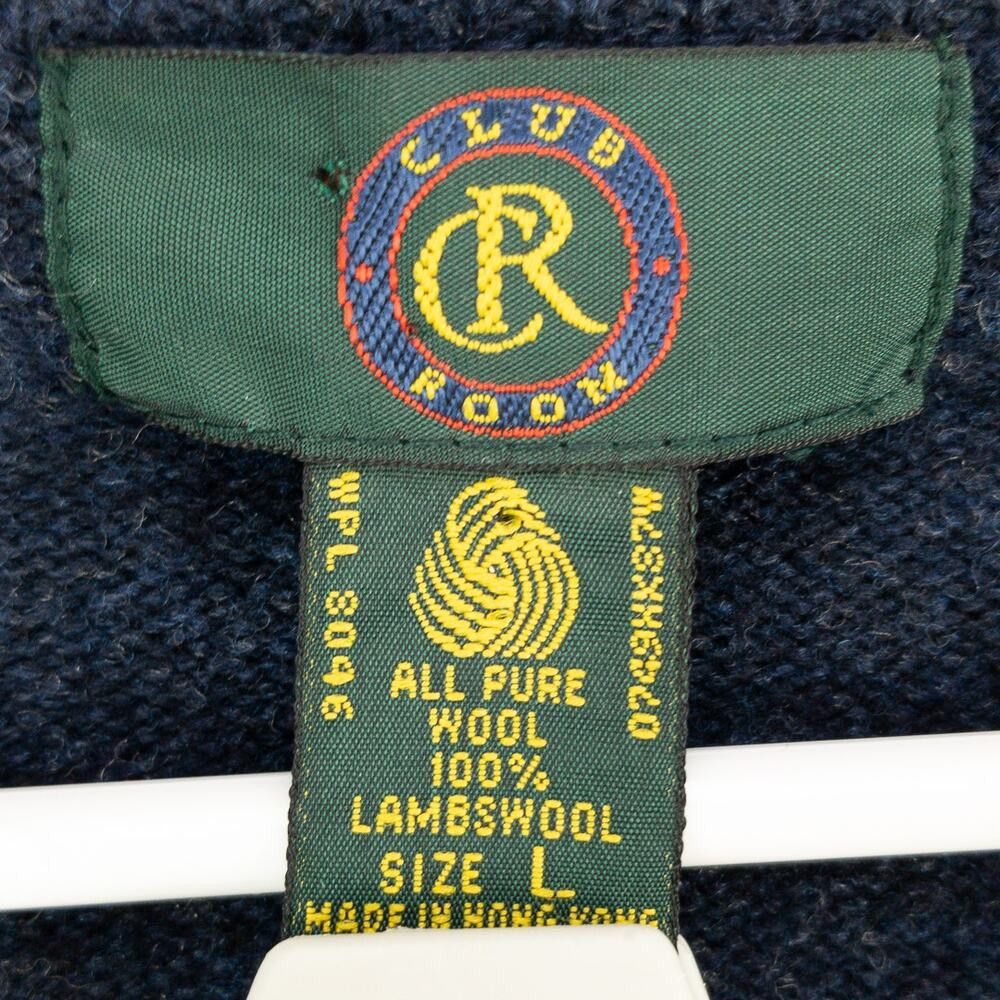 Band Tees Club Room Sleeveless Wool Sweater Men's Large Navy Blue Pur Size US XS / EU 42 / 0 - 3 Thumbnail