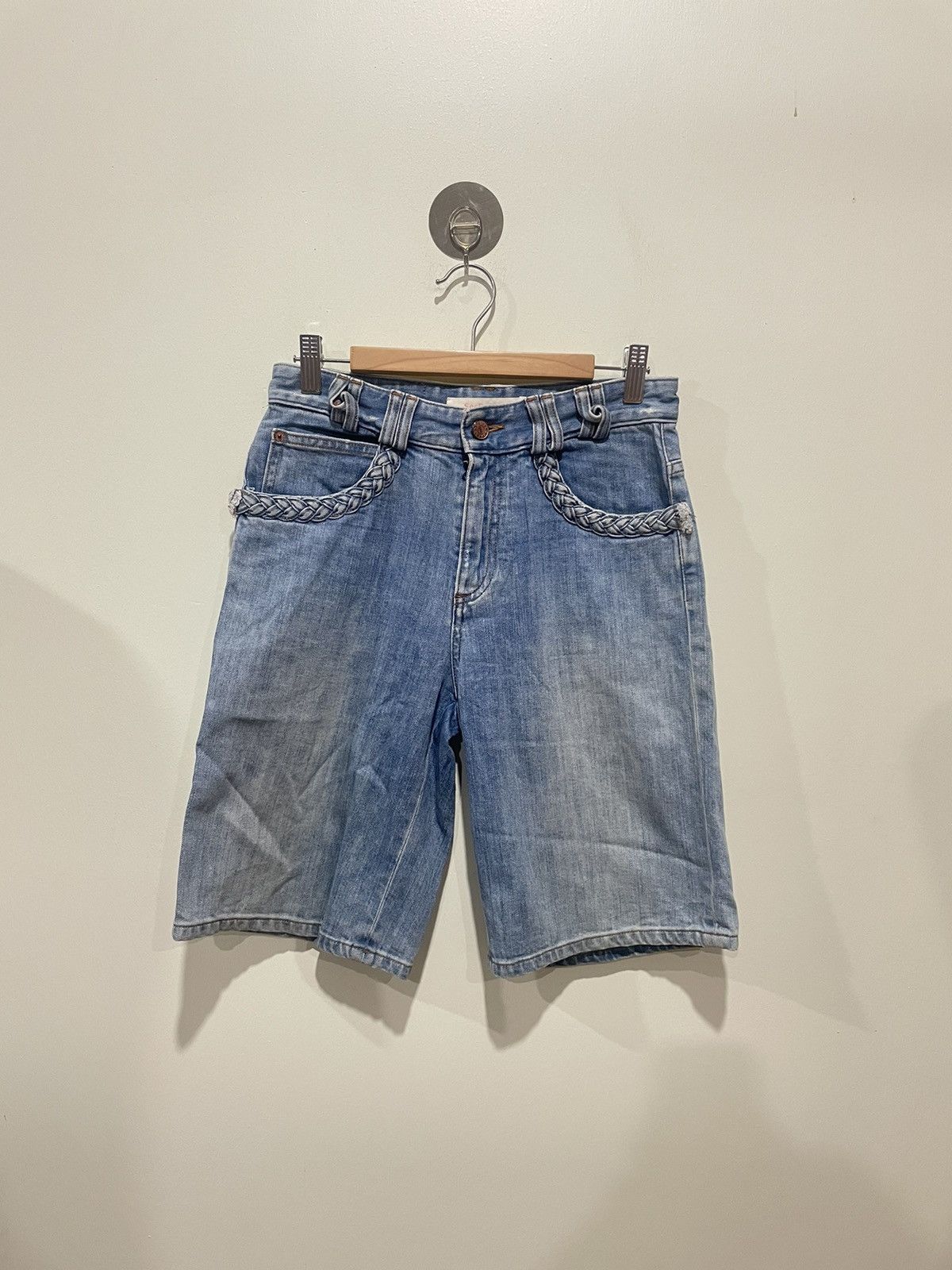 See by Chloe See by Chloe stone wash denim shorts Size 28" / US 6 / IT 42 - 1 Thumbnail