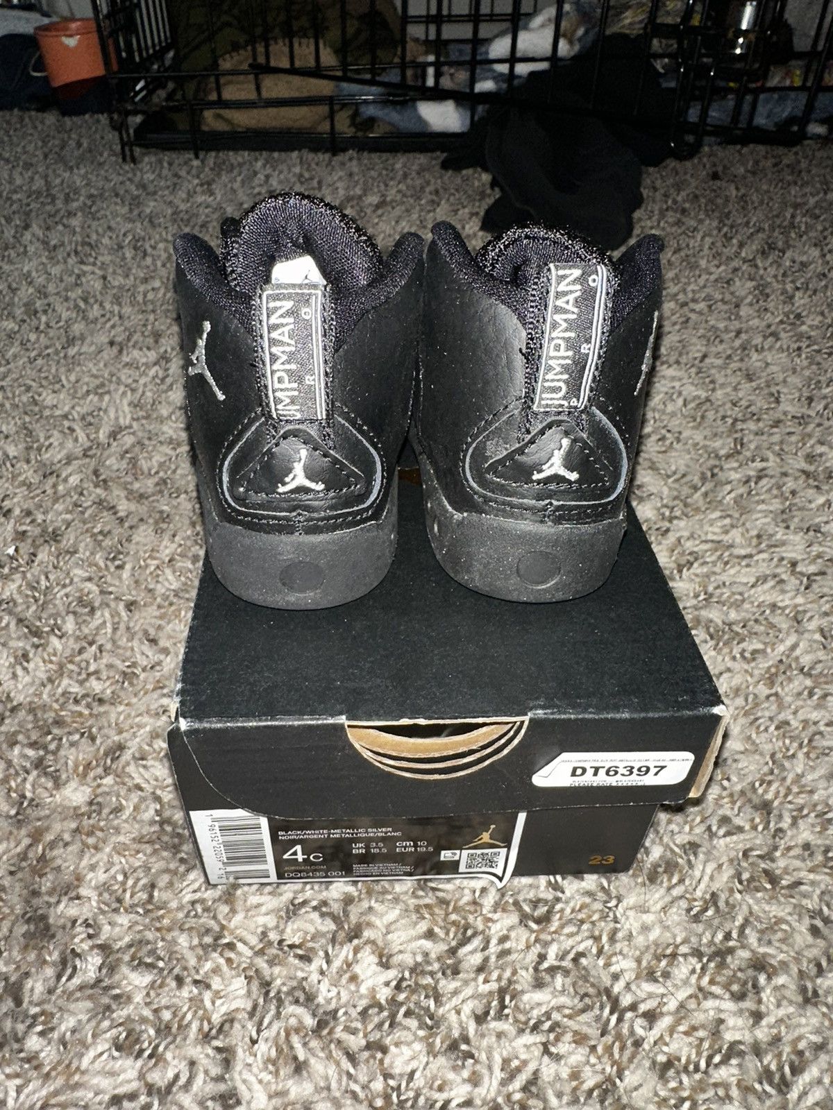 Jordan Brand Jordan Jumpman Pro TD Black Metallic Silver Size US 5 / EU 37 - 5 Thumbnail