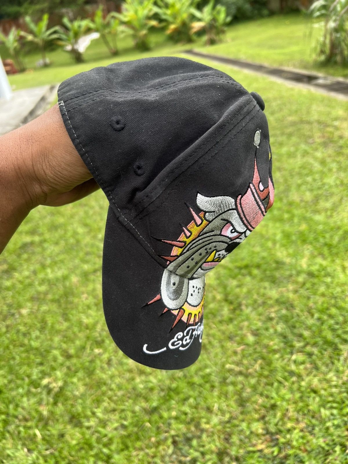 Ed Hardy × Vintage ED HARDY BULLDOG HAT Size ONE SIZE - 3 Thumbnail