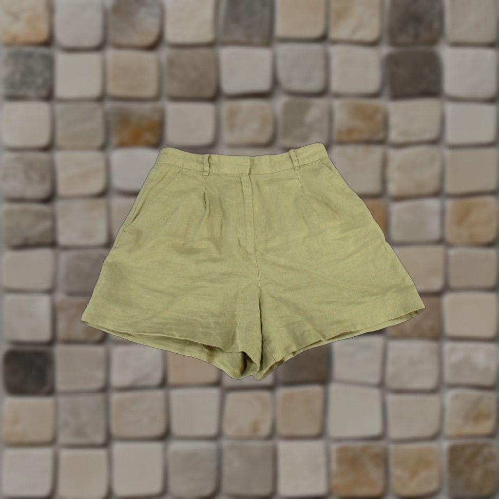 Zara ZARA Chino Shorts Womens XS Beige High Rise Casual Modern Size 26" / US 2 / IT 38 - 1 Thumbnail