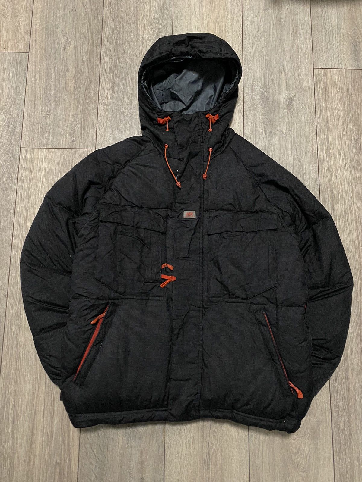 Helly Hansen Puffer Jacket Down Hally Hansen Black Hooded Warm Tightening Size US S / EU 44-46 / 1 - 1 Thumbnail