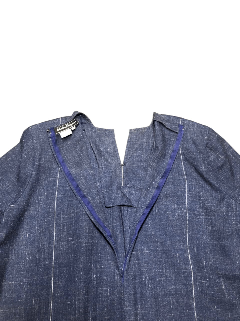 Salvatore Ferragamo × Vintage Vintage Salvatore Ferragamo Wool Dress Short Sleeve Size XL / US 12-14 / IT 48-50 - 3 Thumbnail