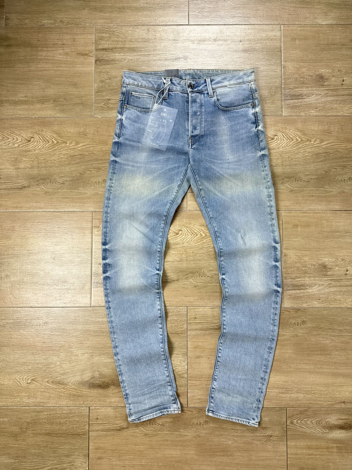 G-Star NEW🏷️ G-Star Raw 3301 Slim Denim Jeans Size US 32 / EU 48 - 1 Thumbnail
