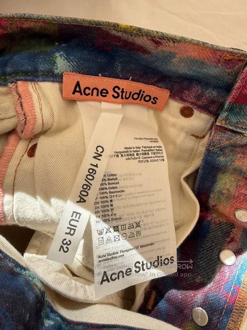 Acne Studios Acne Studios 1981F Colorful Low-Rise Wide Leg Pants Size US 32 / EU 48 - 6 Thumbnail